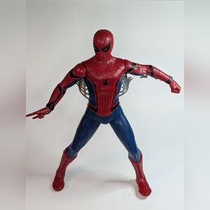 15" Marvel SPIDERMAN Plastic Figure w/ Webs under Arms 2017 Hasbro